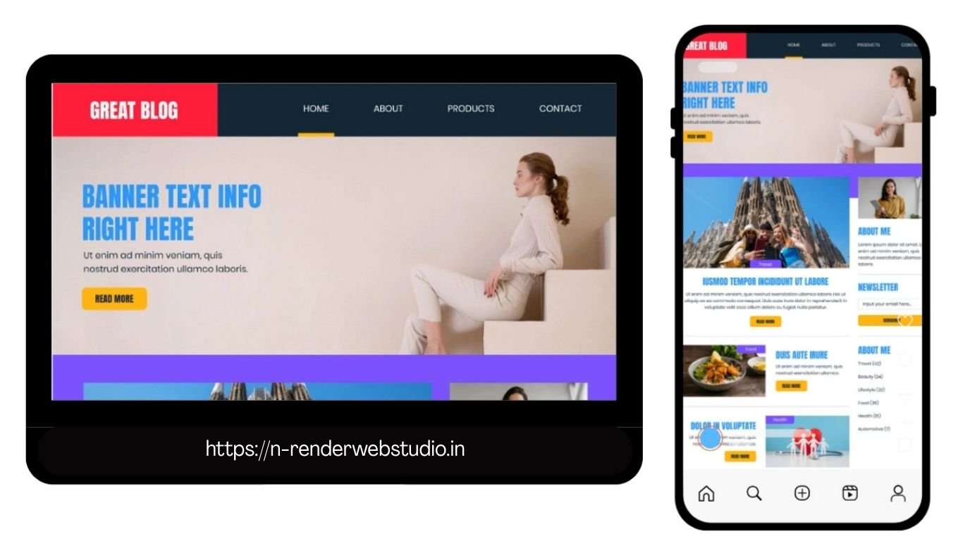 Demo Website wordpress services by N Render Web Studio