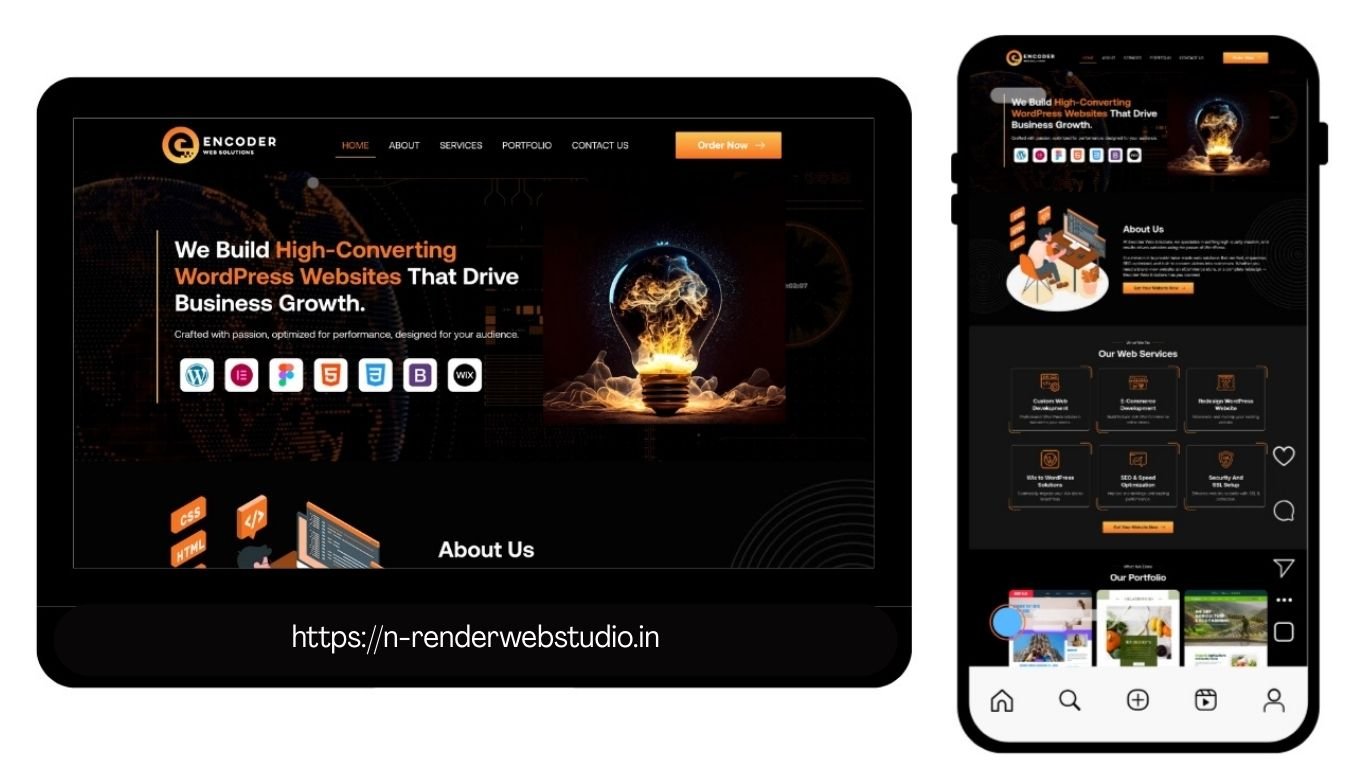 Demo Website wordpress services by N Render Web Studio
